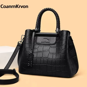 Crossbody Famous Designer Brand Bag Large Capacity Women's Handbag Leather Textured Embossed Pattern Shoulder Bag Tote bagwoman