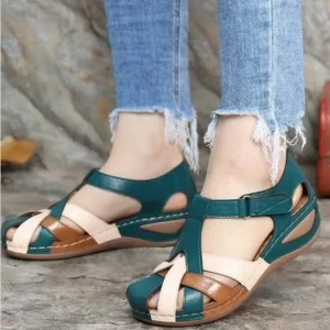 New Summer 2024 Women's Shoes Wedge Heel Color Matching Female Sandals Water Shoes for Women Sandals Sneakers Sandalias De Mujer